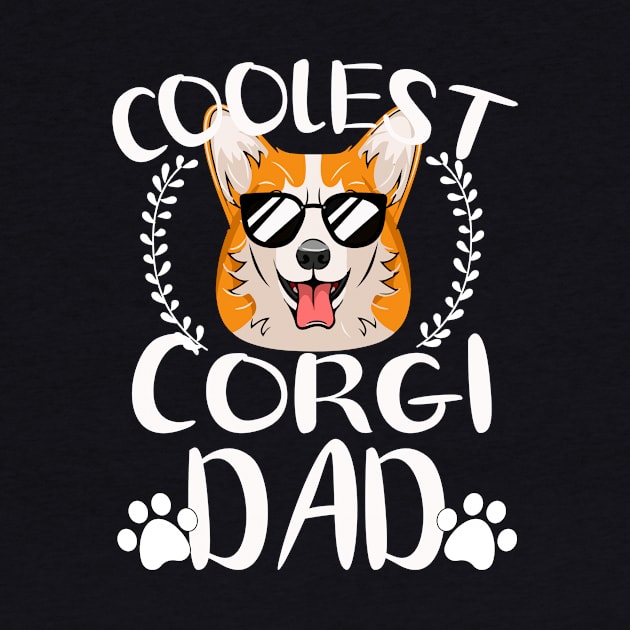 Glasses Coolest Corgi Dog Dad by mlleradrian